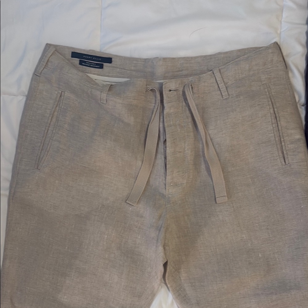 Perry Ellis Light Brown Linen Pants
